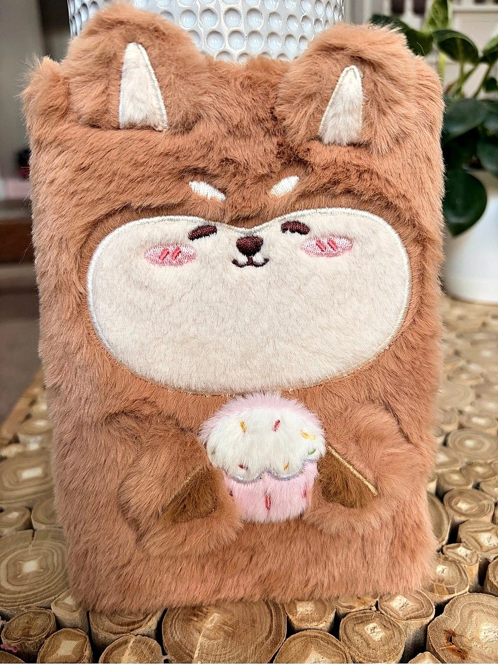 Shiba Inu Plush Notebook Journal